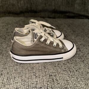 Converse Chuck Taylor All Star Infant Sneakers 7 Gray Skateboard Shoes